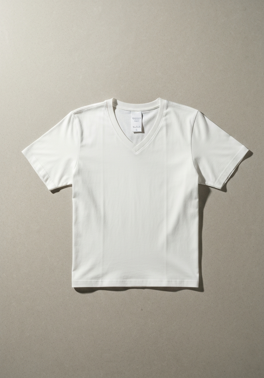 Standard 02 — t-shirt col V, étude de coupe