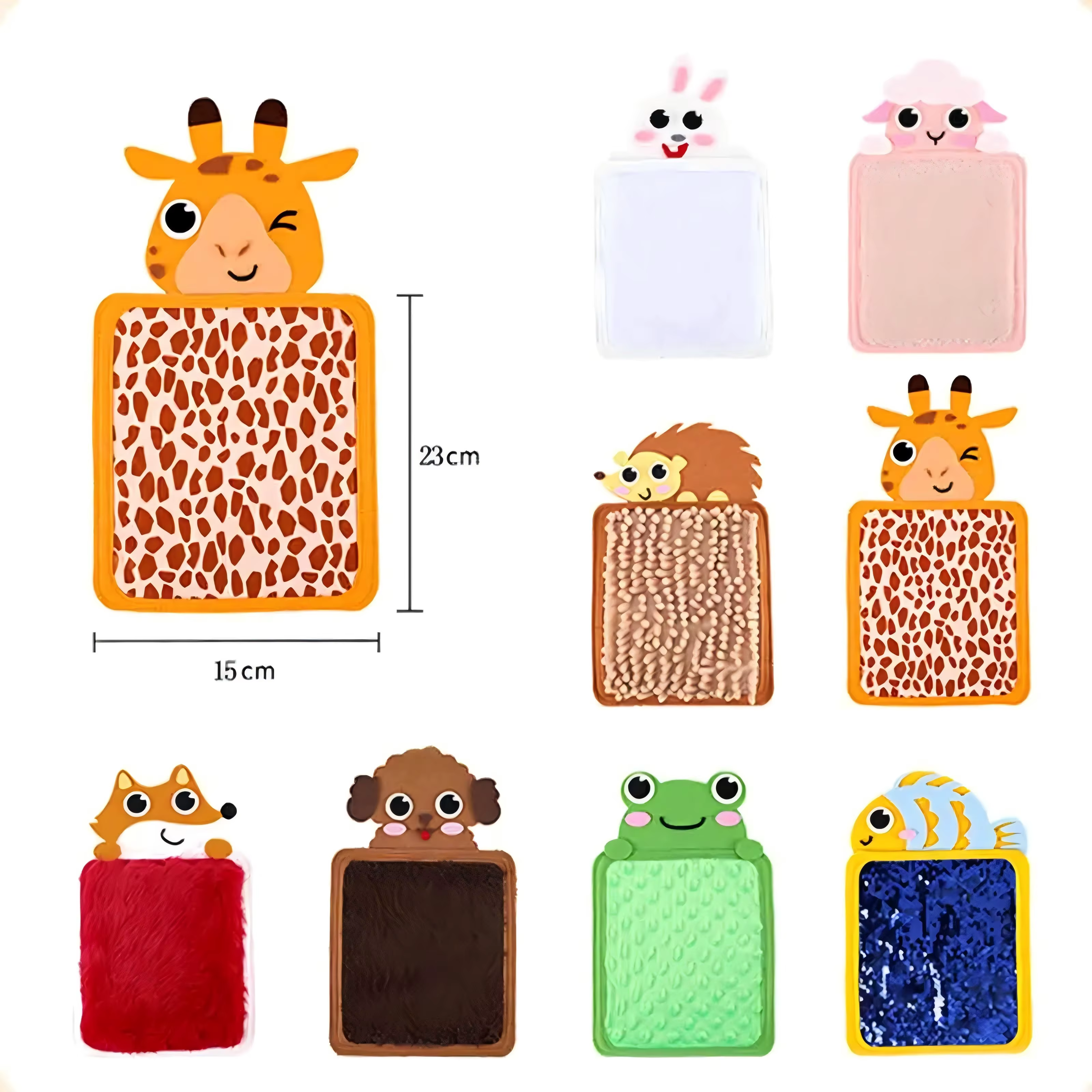 Jouets sensoriels Montessori pour bébé, tapis de Cognition d'animaux de dessin animé, Coordination œ