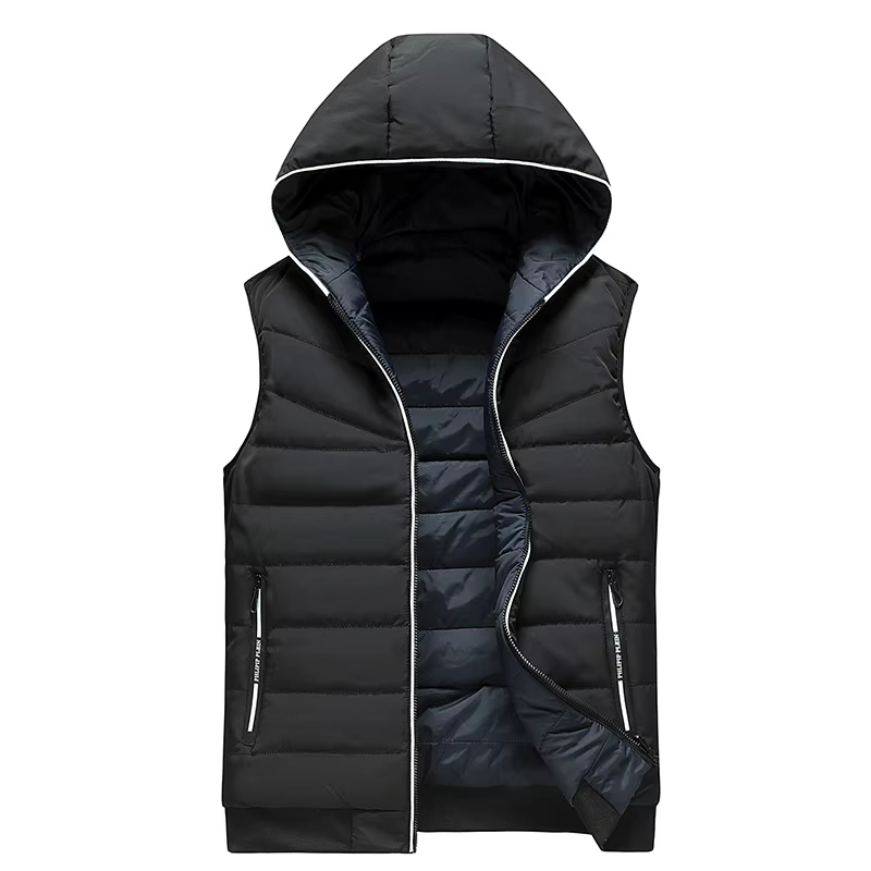 Plus la taille M-6XL 2 en 1 fibrJackets Hommes Réversible Coton Vers Le Bas GlaThicken Rembourré Gil