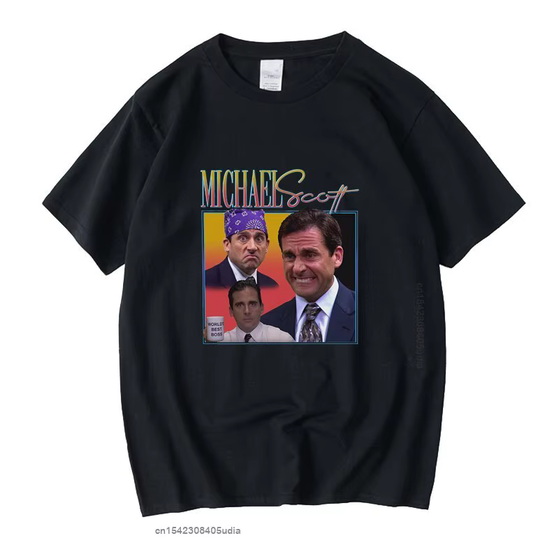 T-shirt homme et femme, humoristique et vintage, Michael Scott, Steve Carell, The Office zones age