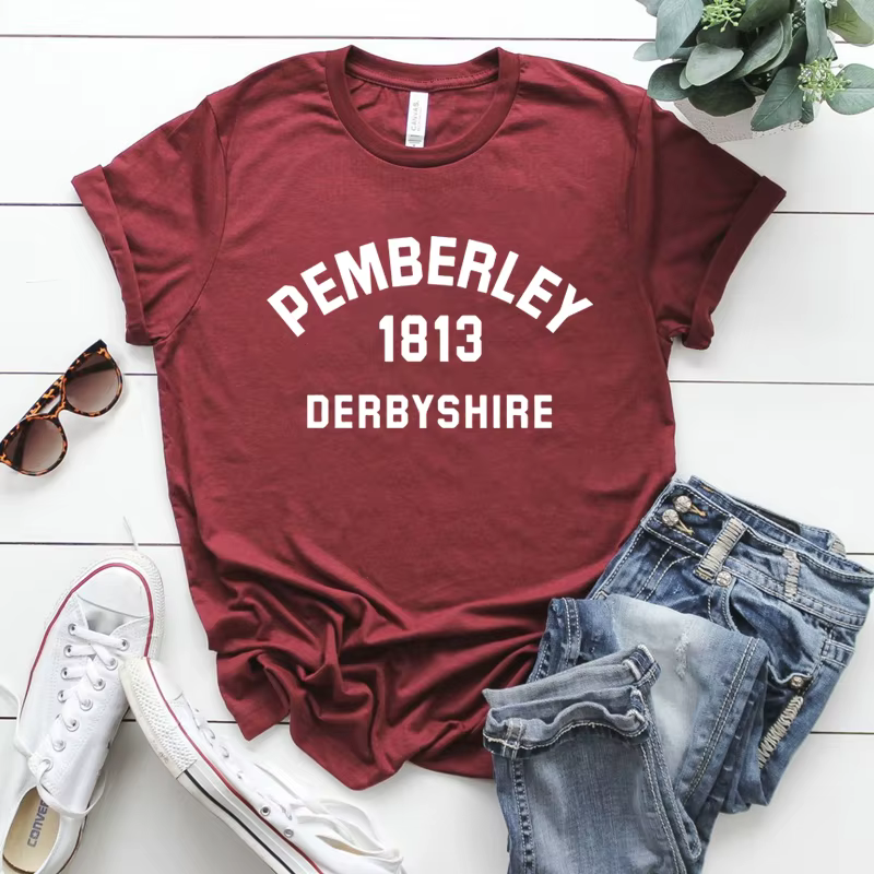 Jane Austen – T-Shirt pour les amoureux de livres, haut esthétique Vintage, fier et prévenant, pembl