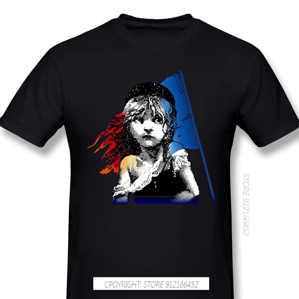 T-Shirt homme Les Miserables Valjean, Film Musical de la période historique, confortable, 100% coton