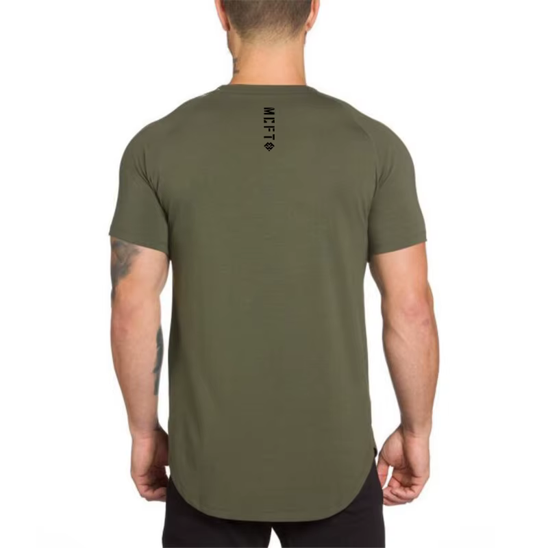 T-Shirt de dehors à Manches Courtes pour Homme, Streetwear, Hip-Hop, Slim Fit, Fitness, T-Shirts, de