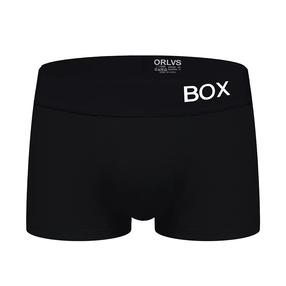 ORLVS-Boxer court pour homme, sous-vêtement sexy, sous-vêtement masculin