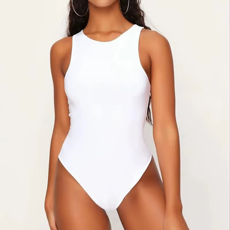 Vêtements sans bretelles à col rond pour femmes, costume de batterie sexy, streetwear monochrome, co
