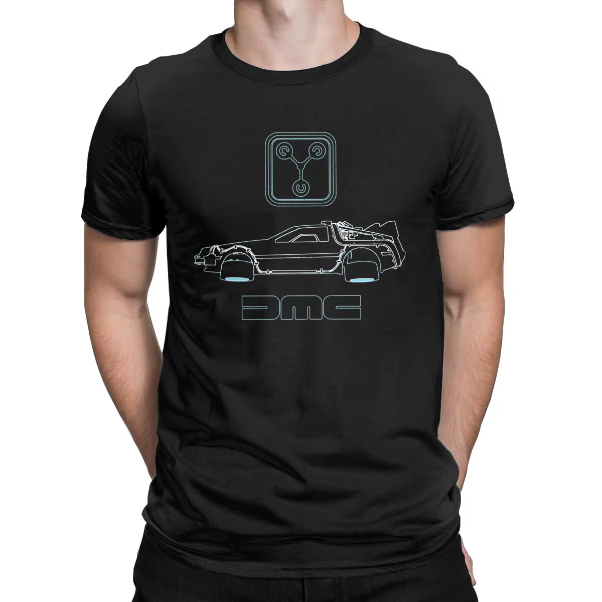 Retour vers le futur T-Shirt pour hommes Delorean et condensateur de Flux condensateur de flux 100% 