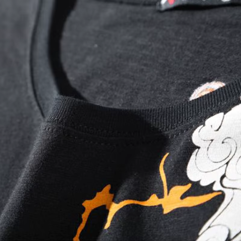 Supzoom Nouvelle Arrivée T-shirt Homme Broderie Tatouage Manches Courtes Ample Décontracté Grande Ta