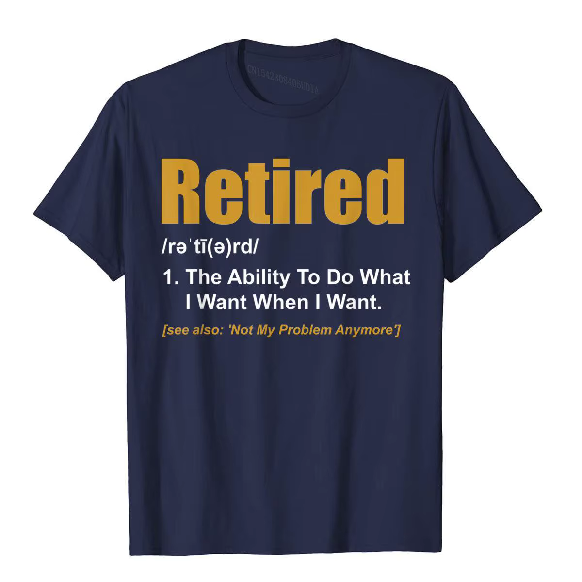T-shirt en coton à la retraite pour hommes, T-shirt masculin populaire, CoolFitness, AV to Do When I