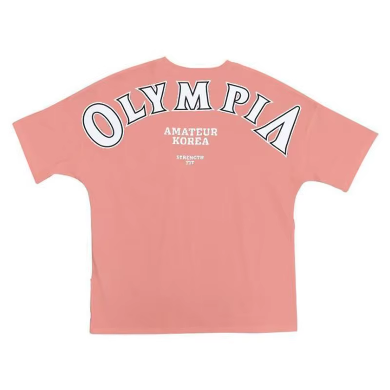 OLYMPIA Coton Gym Shirt dehors T Shirt Hommes À Manches Courtes Running Shirt Hommes Workout Trainin