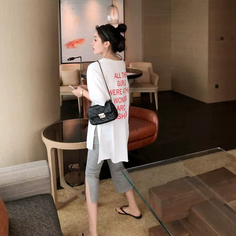 T-shirt à manches courtes Anime coréen pour femmes, pulls graphiques, midi décontracté, vêtements d'
