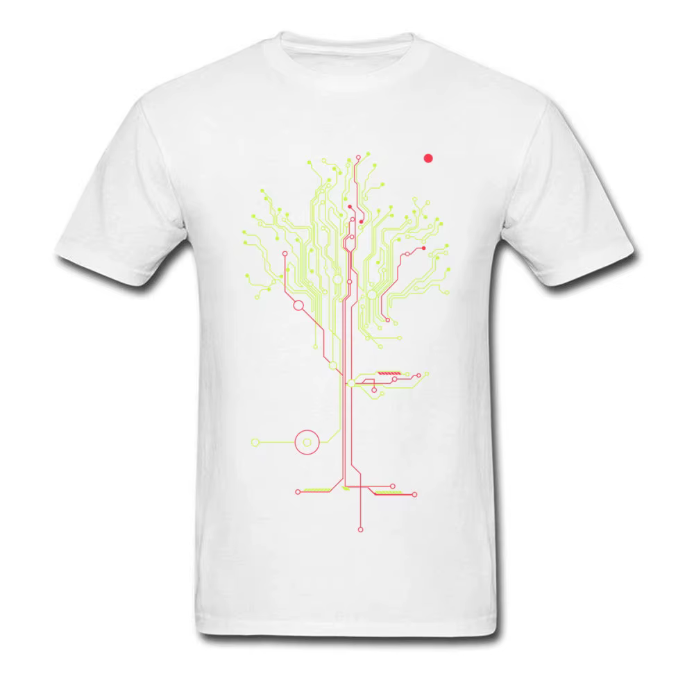 T-shirt Arbre de Demain pour Homme, Circuit Imprimé IC, Design Créatif, à la Mode, Cool