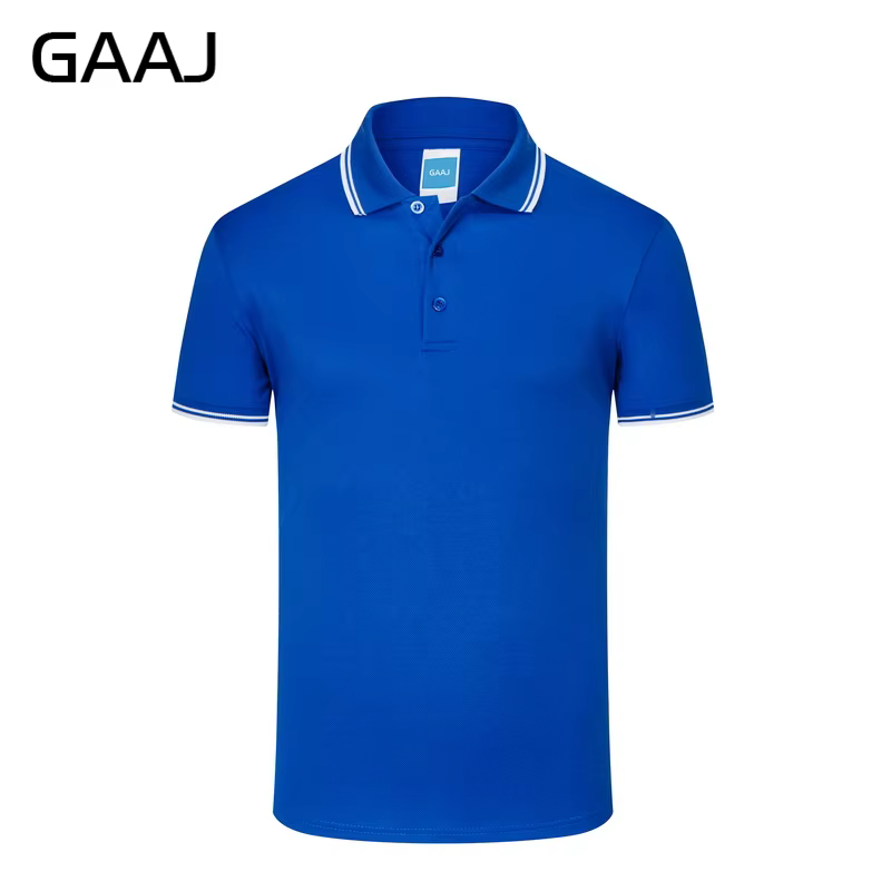 GAAJ -  Polo Shirt Hommes Polos Homme Chemise D'été NOUS Célèbre Marque Coton À Rayures Courtes Vête