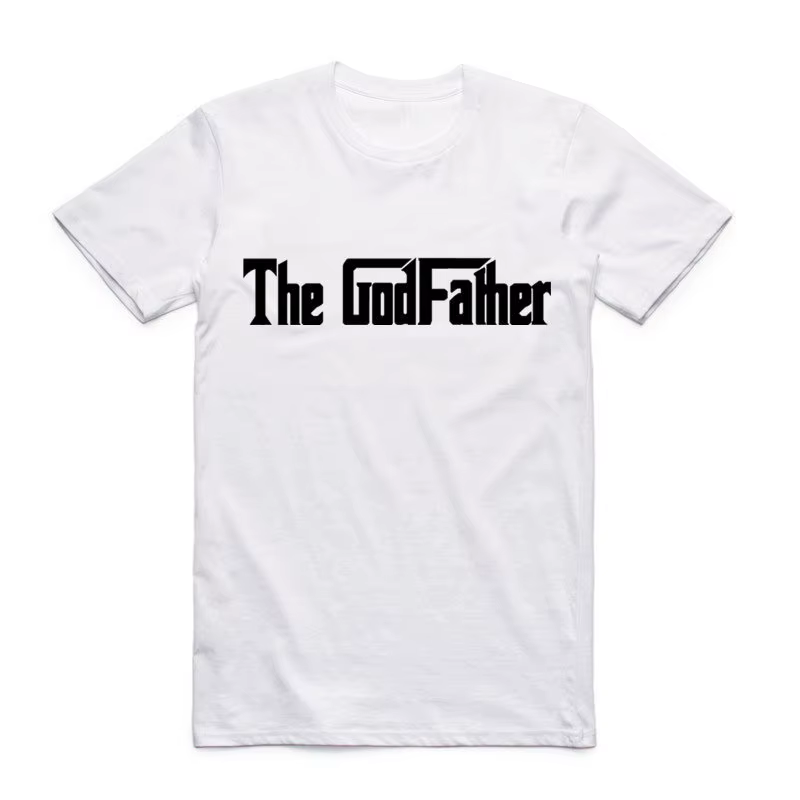 2019 hommes imprimer célèbre film le parrain classique t-shirt col rond à manches courtes été t-shir