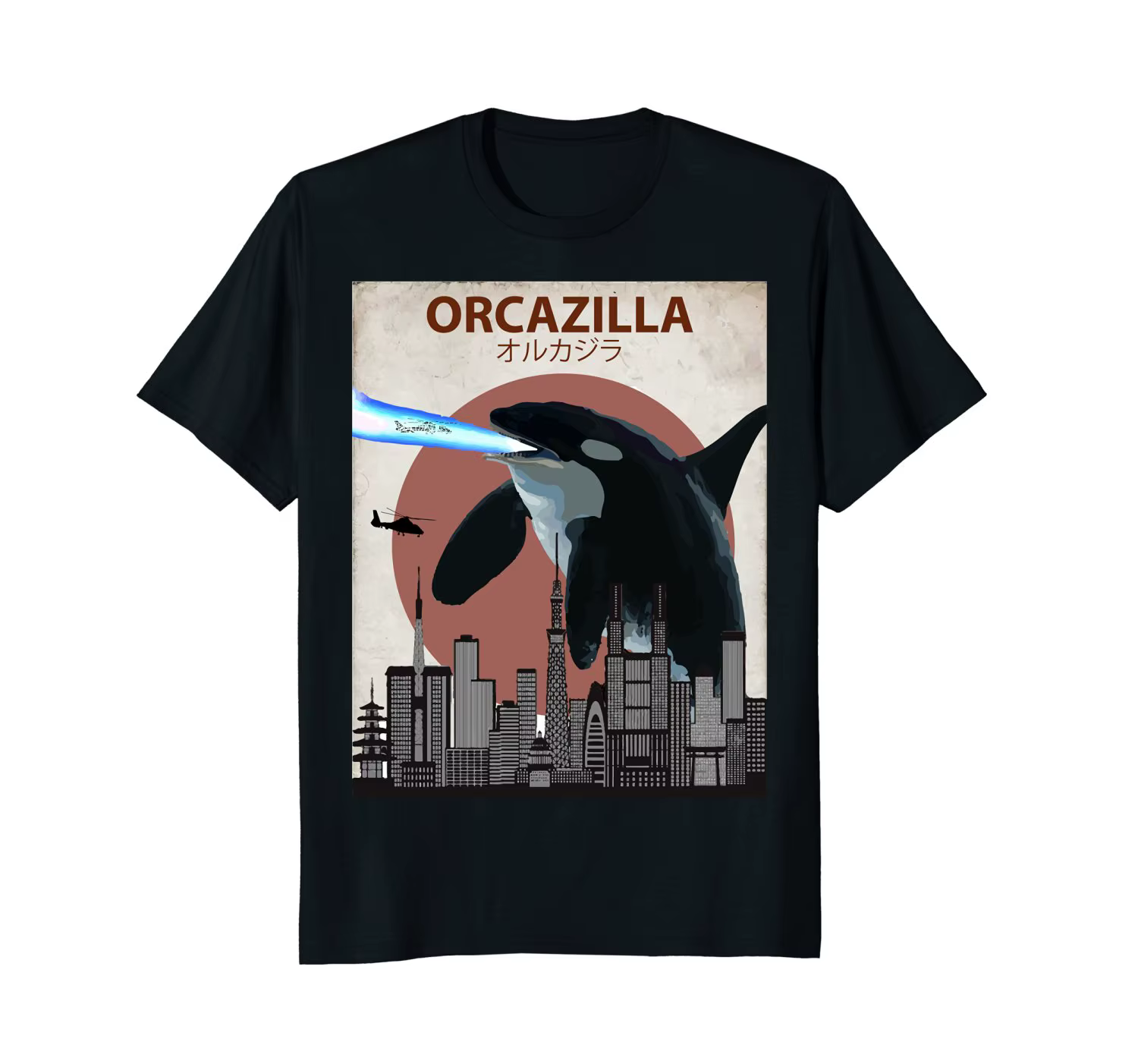 Offre spéciale mode coton T-shirt Orcazilla drôle tueur baleine T-shirt |   Orca Lovers cadeau homme