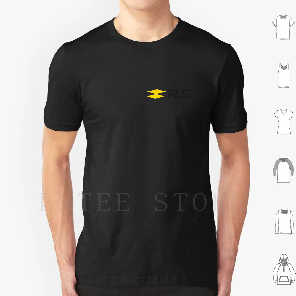 Sport Rs Logo t-shirt hommes coton 6xl Sport français Megan Rs haché Sportscar amusant parce que fab
