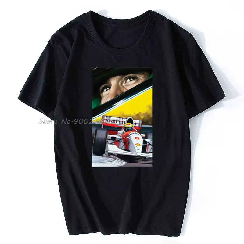 Ayrton – T-Shirt unisexe F1 pour hommes, vêtement de sport automobile brésilien