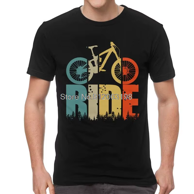 Votre balade VTT vtt amant t-shirt hommes à manches courtes coton T-shirts cyclistes et motards cade