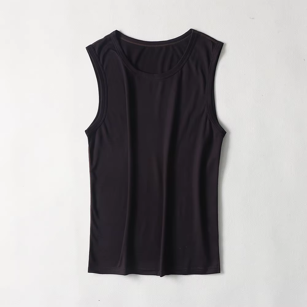 100% laine mérinos hommes débardeur chemise sans manches couches de base doux à côté de la peau conf
