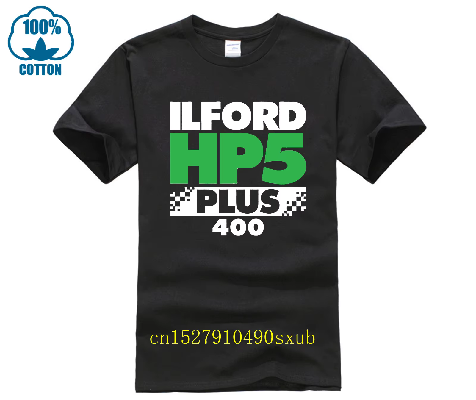 T-shirt homme mode décontracté homme nouveau ILFORD HP5 PLUS Film Logo professionnel classique homme