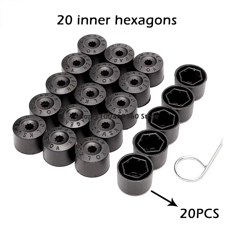 Bouchons de vis de pneu, accessoires de couvercle de boulon d'écrou de moyeu de roue de voiture, pou