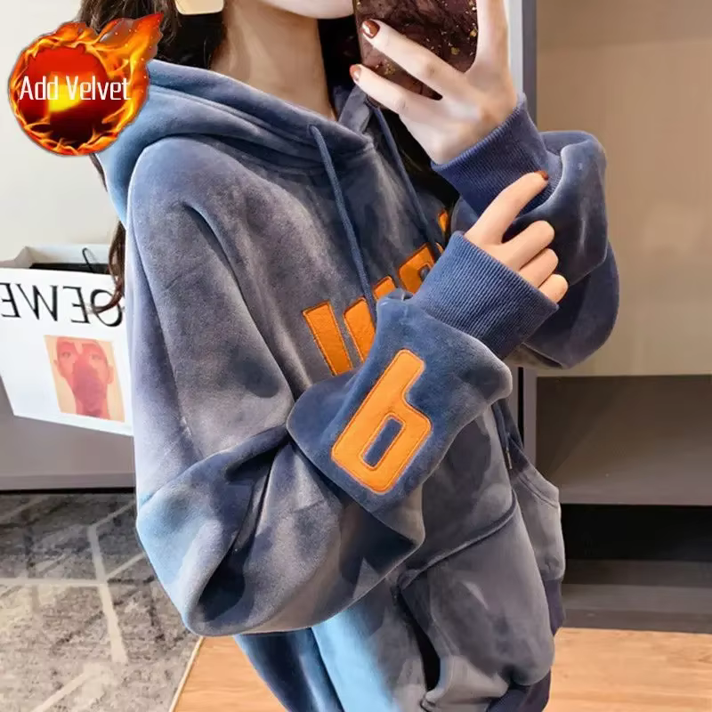 Sweats à capuche à manches longues PVD pour femmes, Streetwear, Tendance, Aadt Baggy Y2k Vintage 200