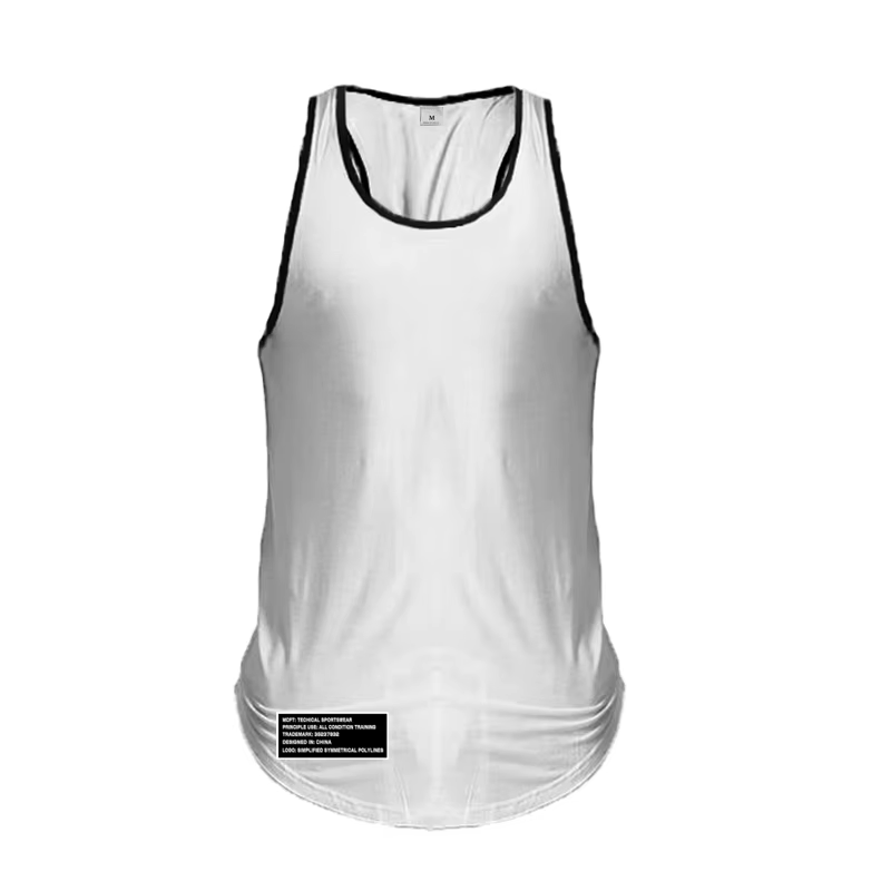 Gilets de musculation pour hommes, chemise en fibre de coton, vêtements de sport respirants, coupe c