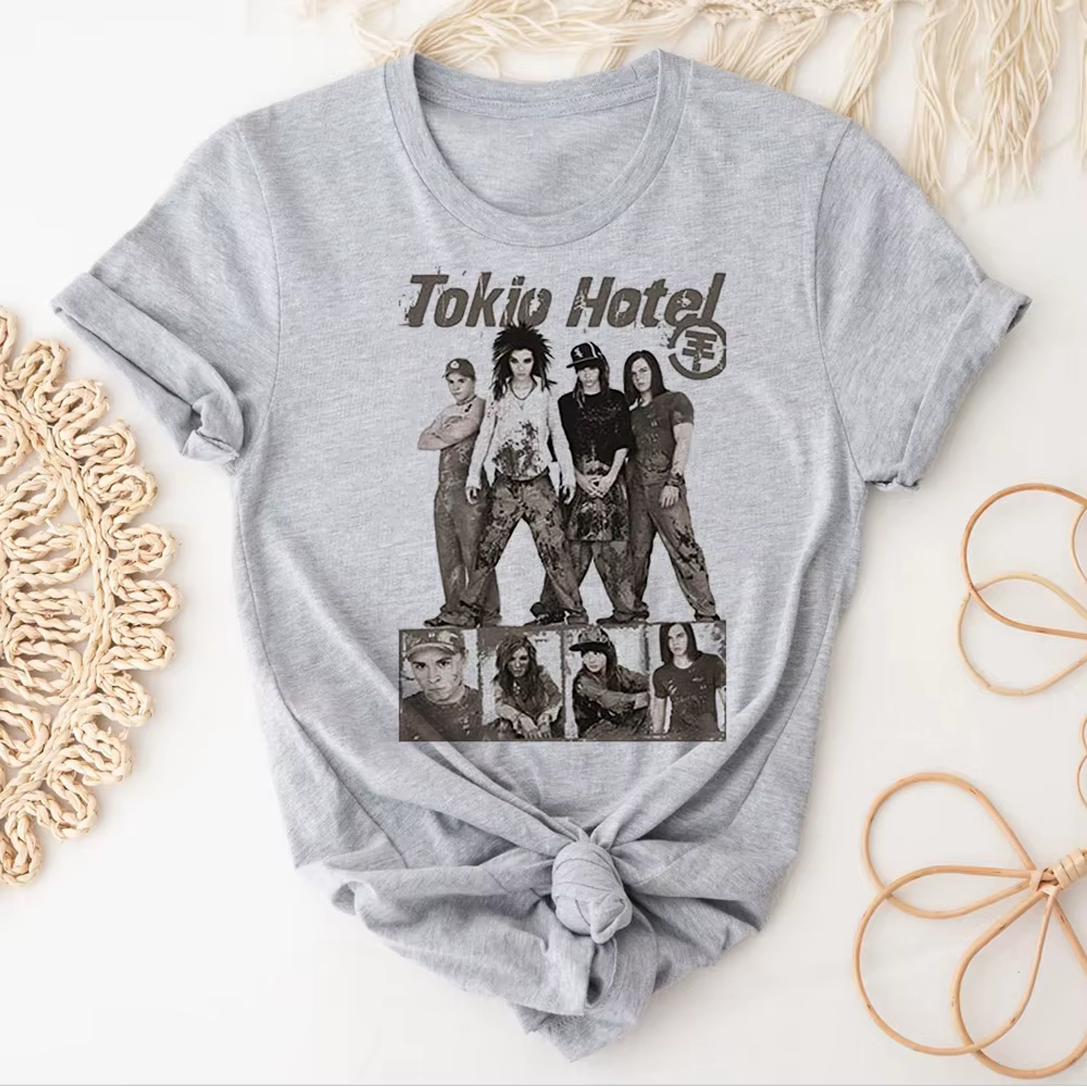Tokio Hotel t-shirts femmes modèle japonais imprimé design t-shirts fille harajuku streetwear manga 