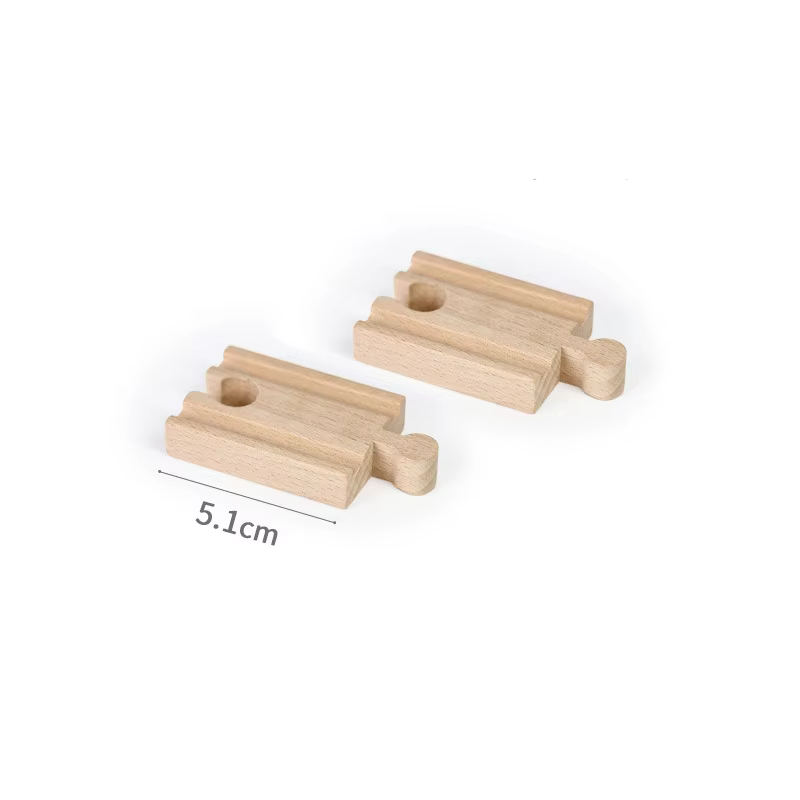 Jouets de voie de Train en bois, accessoires de Rail de chemin de fer adaptés au connecteur de route