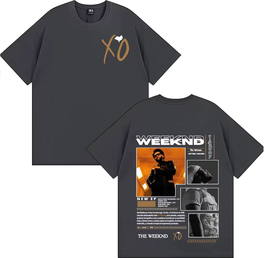 Rétro The Weeknd After Hours Album T-shirts graphiques pour hommes Vintage années 90 Hip Hop gothiqu