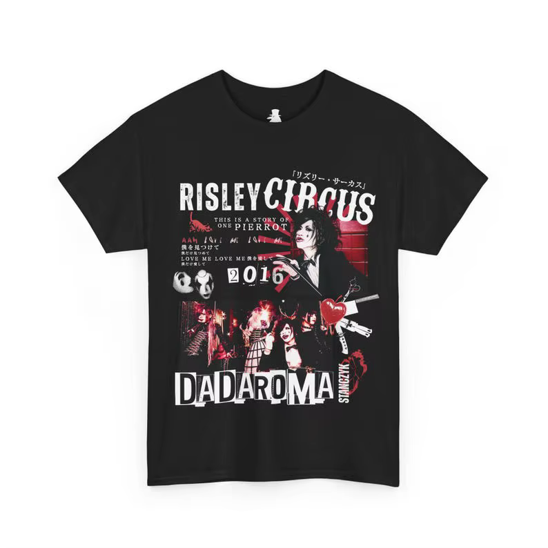 T-shirt Risley Circus 2016 DADAROMA, vêtements surdimensionnés, vêtements de personnalité, vêtements