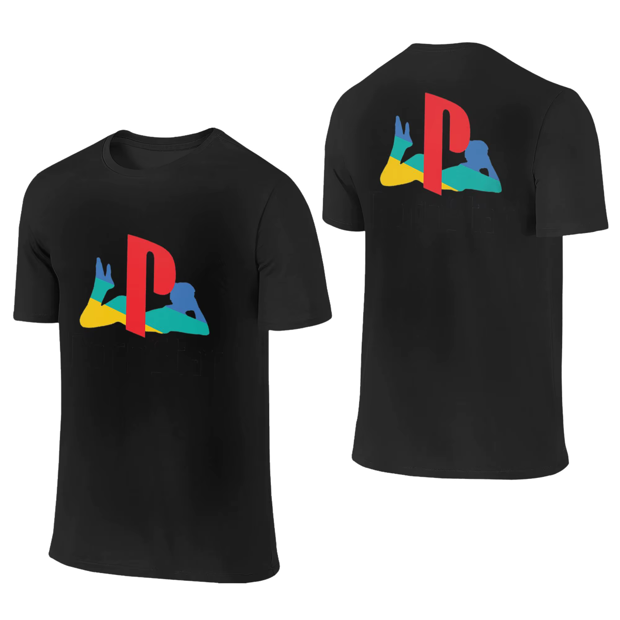T-shirt blanc Ps Pron Star 100% coton pour hommes, t-shirt double face, col rond, chemises d'été, ha