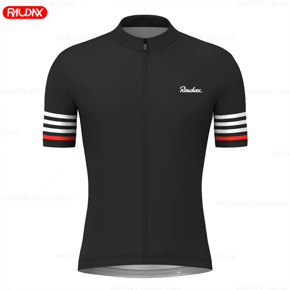 Raudax-Maillot de cyclisme vtt pour homme, vêtement de course pour jeunes, tee-shirt d'été