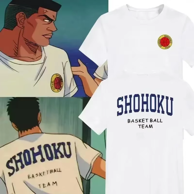 Anime japonais Shohoku Basket Ball équipe T-Shirt hommes femmes Sakuragi Hanamichi imprimer t-shirts