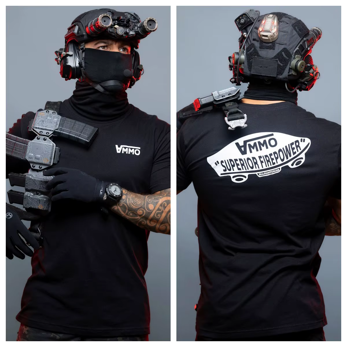 Nouveau T-shirt 2026 Ammo Superior Firepower - Convient pour les vêtements de sport en pur coton