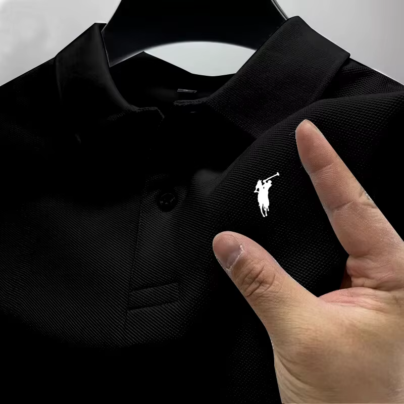 Polo à manches courtes pour homme de marque de luxe, imprimé haut de gamme, mode estivale, t-shirt à