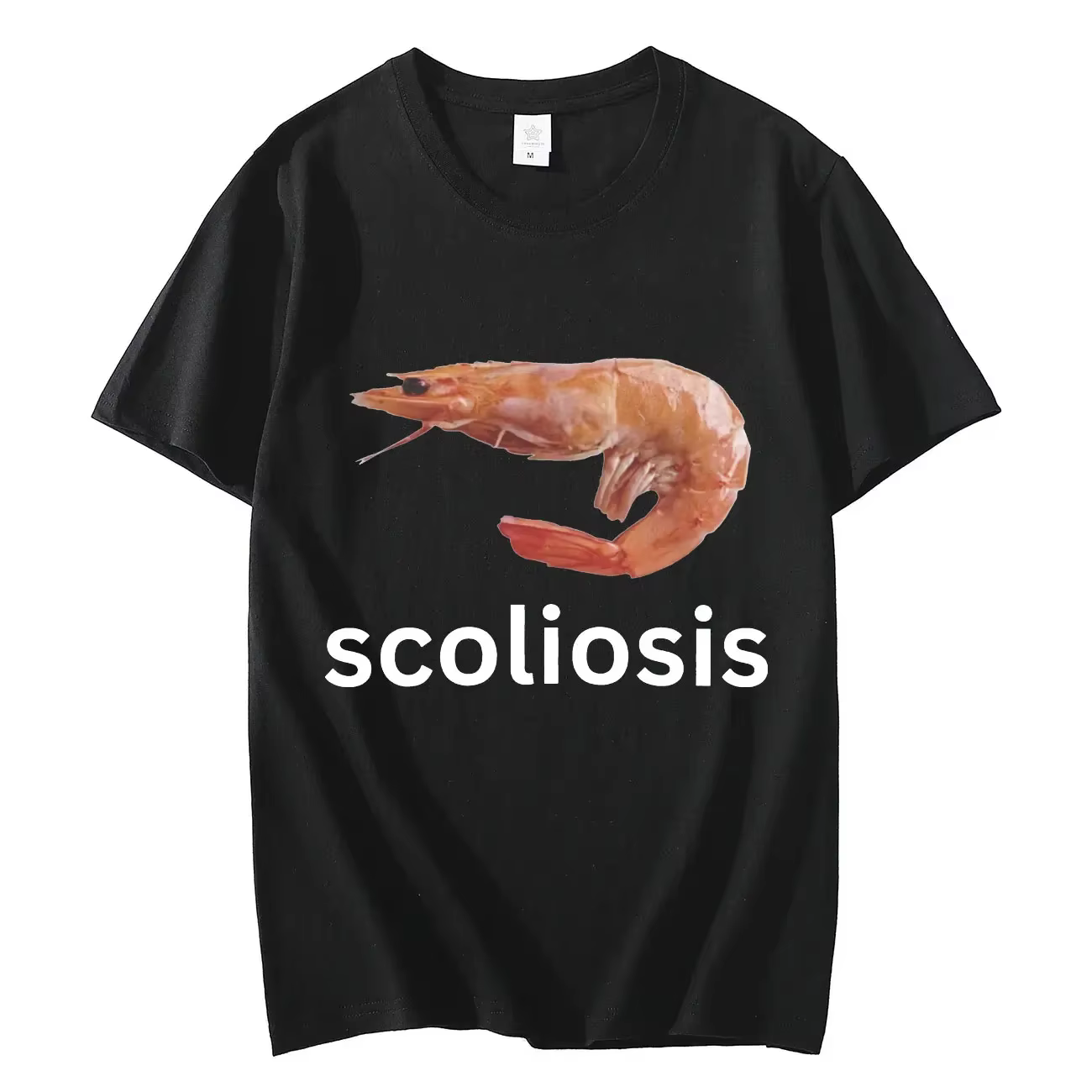 Scoliose-T-shirt à manches courtes unisexe, décontracté et humoristique, à la mode, streetwear pour