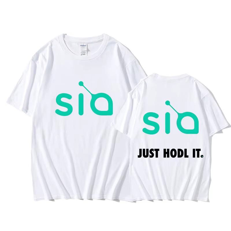 Sia Just Hodl IT T-shirt Graphic Printing Hip Hop High Quality Tee-shirt Short Sleeve High Quality T