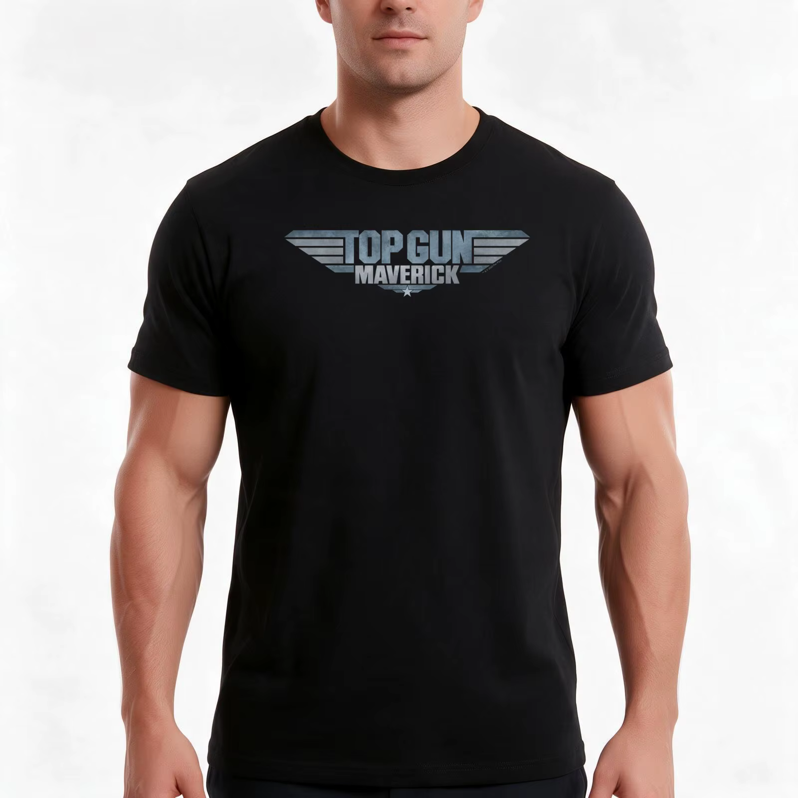 T-shirt à logo simple de Top Gun: Maverick, t-shirt en coton décontracté pour l’été, hauts amples de