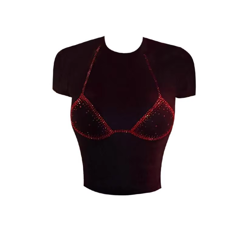 T-shirt court à manches courtes en pur coton pour femmes, vêtement d'été décontracté et polyvalent, 