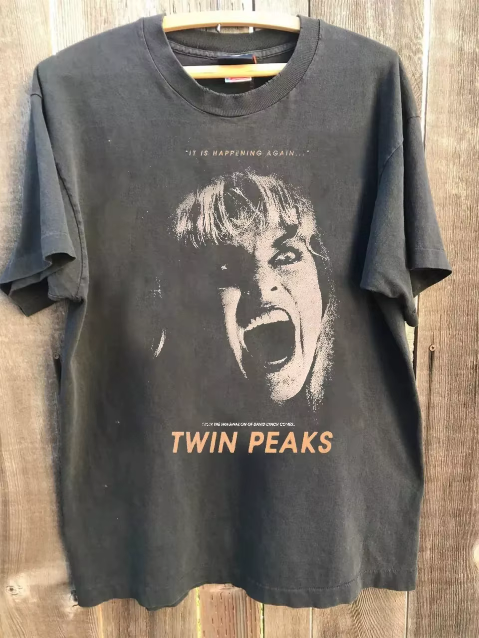 Twin Peaks Laura Palmer charbon de bois unisexe Style classique T-Shirt été nouveau haut tendance Vi