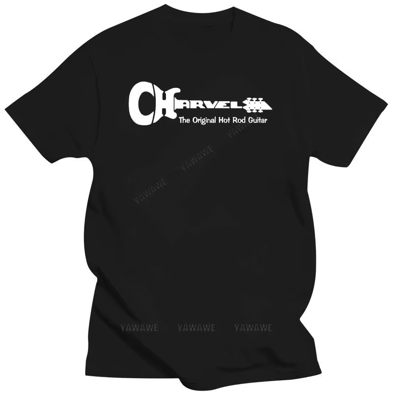 Charvel JELogo-T-Shirt à Manches Courtes pour Homme, Noir, Vintage, à la Mode, Taille S 3X, Livraiso
