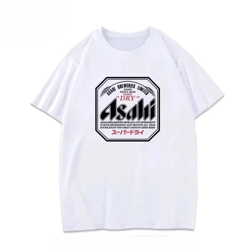 Nouveau T-shirt Asahi Beer 2026 – Vêtements d'été à manches courtes pour hommes et femmes, T-shirt d
