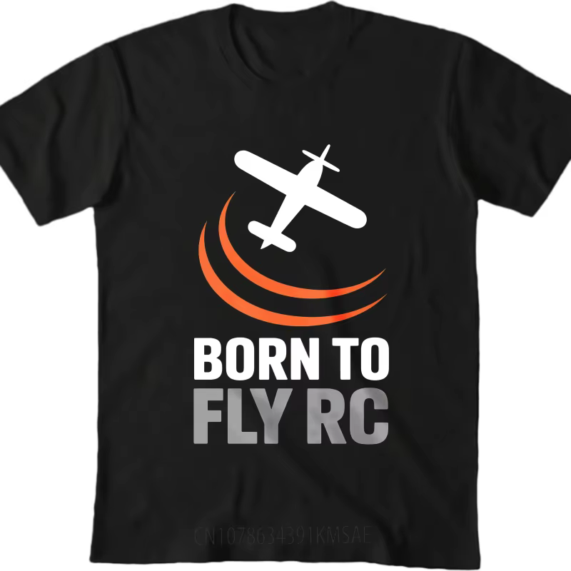 Mode été pour son t-shirt Born To Fly Rc avion Logo à manches courtes entraînement col rond T-shirt 