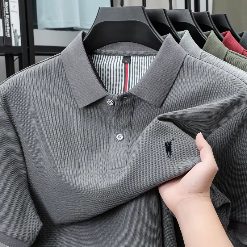 Polo à manches courtes 100% coton haut de gamme marque de luxe mode Paul poney broderie Golf hommes 