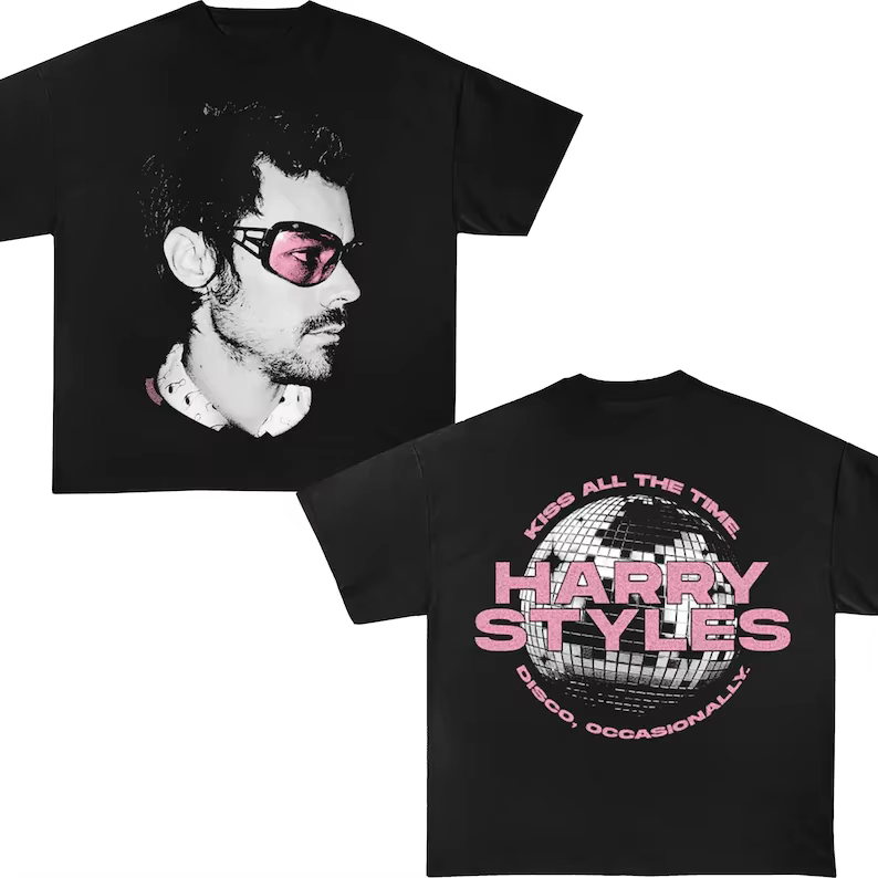 T-shirt de concert double face Harry Styles 2026 pour la tournée - Doux, respirant, de haute qualité