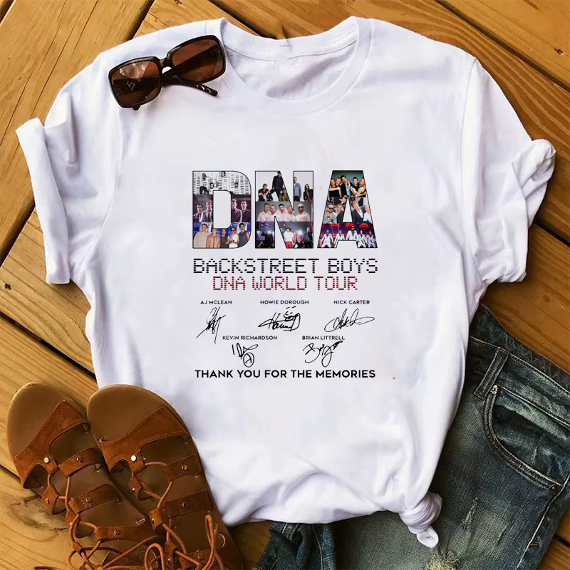 Mode d'été Backstreet Boys World t-shirts femmes unisexe t-shirts Harajuku chemises à manches courte