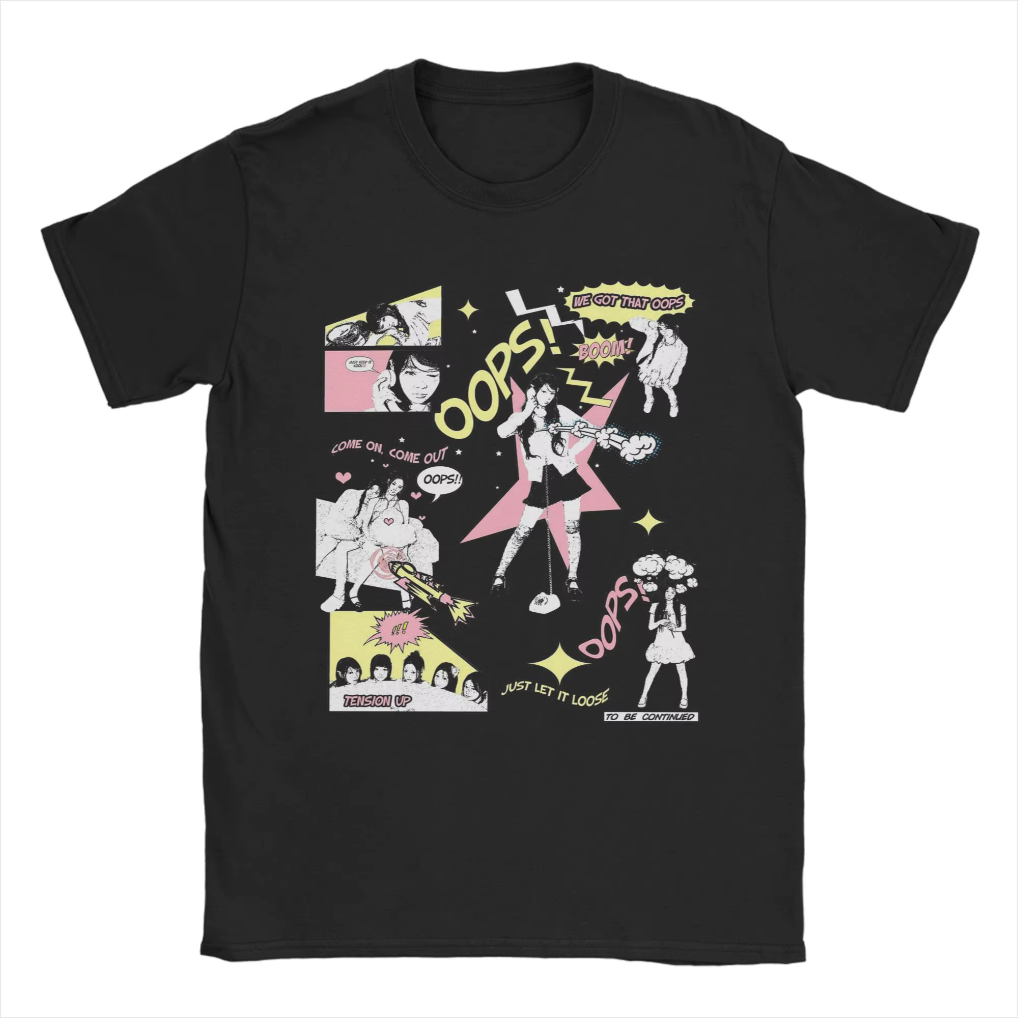 Illit Kpop T-Shirt hommes drôle pur coton T-Shirt col rond manches courtes t-shirts vêtements classi