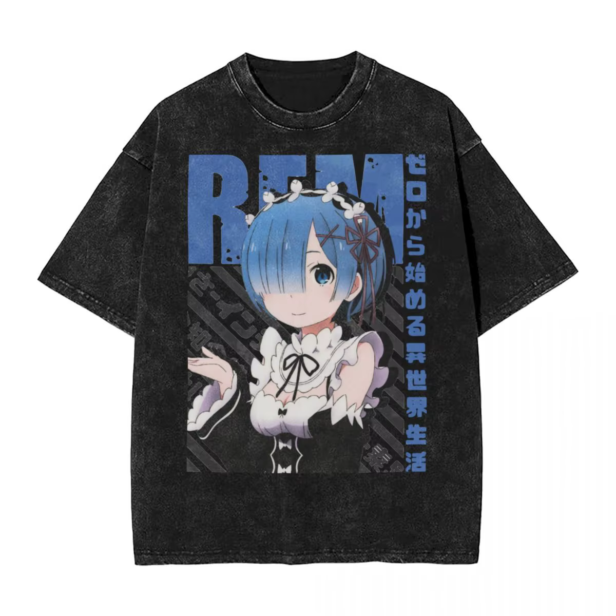 T-Shirt pour Homme et Femme, Streetwear, Hip Hop, Vintage, Harajuku, Rezero Rem Re:Life In A Differe