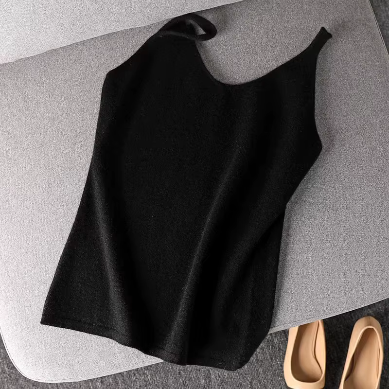 Haut en cachemire à col en V pour femmes, fibre de laine Brepostal Y-Wool