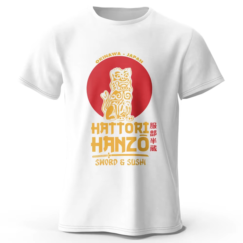 Hattori Hanzo imprimé 100% coton classique Harajuku T-Shirt pour hommes femmes vêtements de sport ha